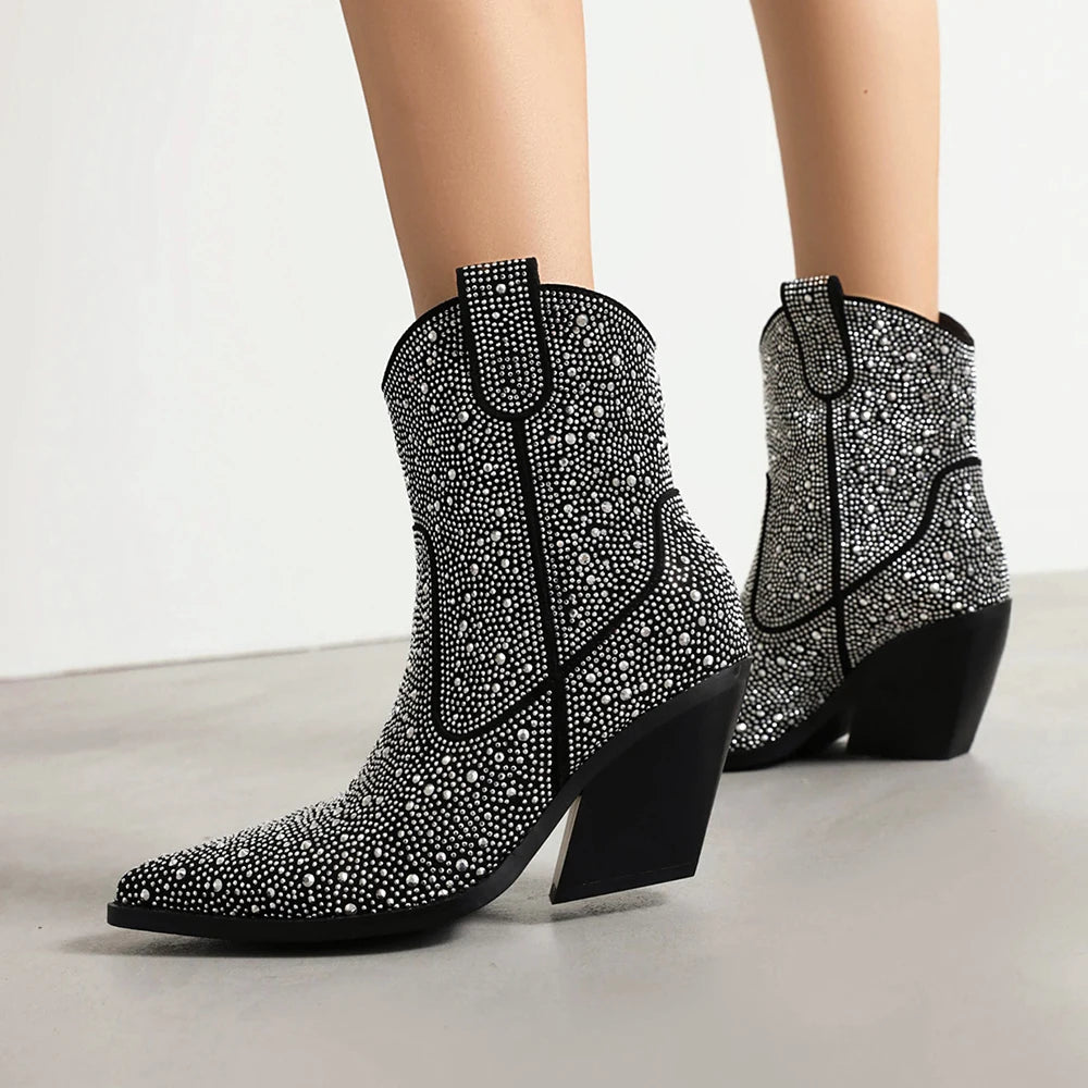 Chelsea Rhinestone Boots