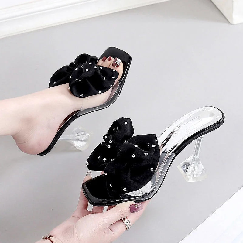 Transparent Polka Dot Pumps