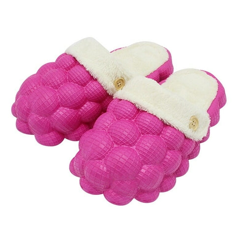 Non-slip Warm Cotton Bubble Slides