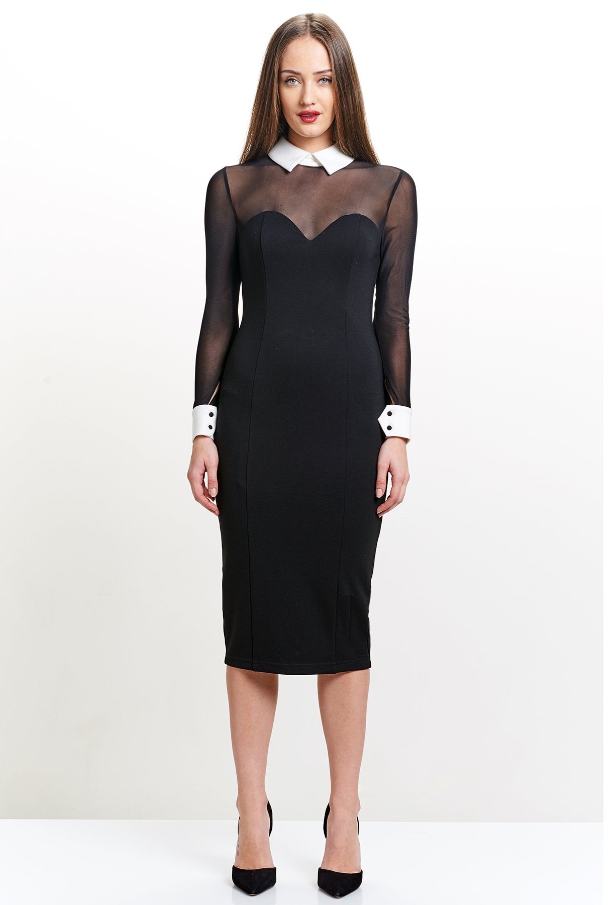 Tuxedo Illusion Dress